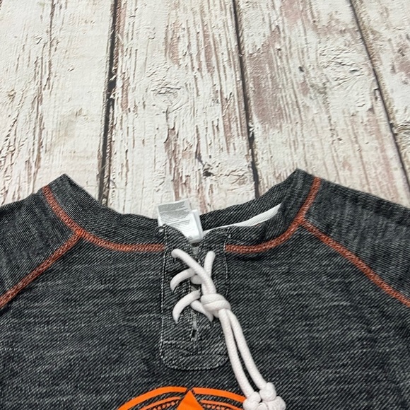 Women's Philadelphia Flyers Gray NHL Hockey Hoodie Shirt - Picture 3 of 5